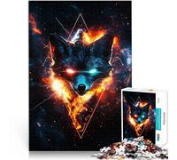 Puzzle 1000 pezzi per adolescenti Volpe Galattica Infuocata Gioco intellettuale giocattolo Decorazione murale Regali unici per compleanno e Natale 52x38cm