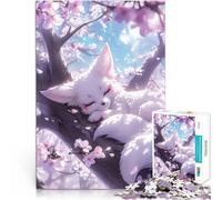 Puzzle 1000 pezzi per adolescenti Volpe Kitsune sognante Antistress Vacanza in patria Uccidere il tempo con poster abbinato e foglio di quiz 52x38cm