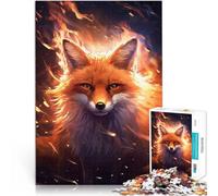 Puzzle 1000 pezzi per adolescenti Volpe rossa nella foresta Allena il tuo cervello e le tue mani perché è ideale come regalo per tutta la famiglia 38x26cm