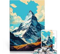 Puzzle 1000 pezzi per adolescenti Zermatt Cervino Difficile da completare ma divertente e umoristico Giocattoli per la decorazione della casa 75x50cm