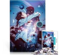 puzzle 1000 pezzi per adulti Abbraccio Cosmico dell'Amore Universale Giochi divertenti con pezzi completamente interconnessi di forma casuale 52x38cm