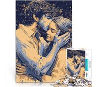 puzzle 1000 pezzi per adulti Abbraccio di coppia romantico Giochi educativi Decorazione della casa con poster abbinato e foglio di quiz 52x38cm