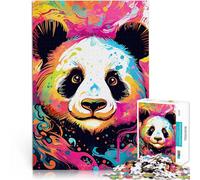 puzzle 1000 pezzi per adulti Adorabile panda pop art Difficile da completare ma divertente e umoristico perché è ideale come regalo per tutta la famiglia 38x26cm