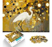 puzzle 1000 pezzi per adulti Airone in una corona d'oro Giocattoli educativi per l'apprendimento Giochi per famiglie grande regalo 52x38cm