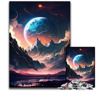 Puzzle 1000 pezzi per adulti "Alba del pianeta Paesaggio" Puzzle impossibili per adulti Ideale per divertimento in famiglia, relax e regali per le feste 50x75CM/19,68x29,52 pollici