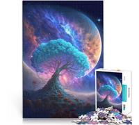 puzzle 1000 pezzi per adulti Albero astratto magico Difficile da completare ma divertente e umoristico Migliorare l'amore tra le coppie 52x38cm
