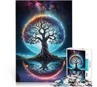 puzzle 1000 pezzi per adulti Albero Cosmico della Vita Antistress Vacanza in patria Uccidere il tempo Migliorare l'amore tra le coppie 52x38cm