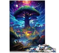 Puzzle 1000 pezzi per adulti Albero del Mondo, Giochi educativi a casa Giocattoli fai da te 10,27 pollici x 14,96 pollici con pezzi di forme casuali completamente inseribili
