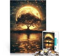 puzzle 1000 pezzi per adulti Albero della luna piena Giocattoli educativi per l'apprendimento Giochi per famiglie grande regalo 52x38cm