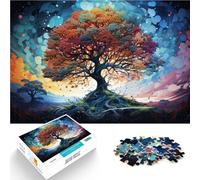 Puzzle 1000 pezzi per adulti Albero Magico Strano e Colorato Puzzle Giochi educativi 26x38cm Migliorare l'amore Tra Coppie per Adolescenti di 14 Anni e Più
