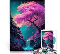 puzzle 1000 pezzi per adulti Albero rosa e piccolo acquario Giocattoli da gioco per regalo di famiglia Migliorare l'amore tra le coppie 70x100cm