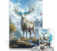 Puzzle 1000 pezzi per adulti Alce dello spirito della natura Fatto di cartone Adatto a persone dai 14 anni in su Giochi di famiglia offerte come regali per tutta la famiglia misurare:26x38cm