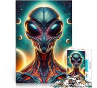 puzzle 1000 pezzi per adulti Alieno extraterrestre Antistress Vacanza in patria Uccidere il tempo Adatto per la decorazione del desktop 75x50cm