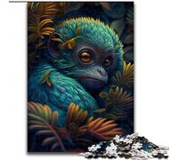 Puzzle 1000 pezzi per adulti, alieno tropicale, scimmia, ciano, puzzle impossibile per adulti, dimensioni 26x38cm, arredamento colorato per la casa e gioco interattivo per famiglie