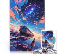 puzzle 1000 pezzi per adulti Allenati sotto un cielo cosmico Giocattolo educativo antistress offerte come regali per tutta la famiglia 38x26cm