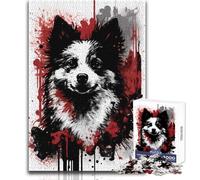 Puzzle 1000 pezzi per adulti American Eskimo Dog gioco educativo apprendimento regalo educativo per compleanni dimensioni 50x75cm