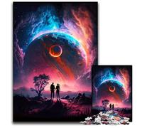 Puzzle 1000 pezzi per adulti Amore Cosmico Planetario Puzzle Impossibile per adulti Idea regalo di compleanno, Gioco rompicapo impegnativo 26X38cm / 10,23x14,96 pollici