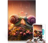 puzzle 1000 pezzi per adulti Amore per le lumache Giocattoli educativi per l'apprendimento Giochi per famiglie Compleanno e regali unici 52x38cm