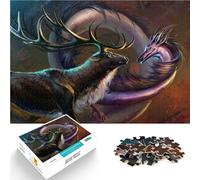 puzzle 1000 pezzi per adulti Anima di cervo Giocattoli che creano dipendenza e sfidano l'intelligenza del cervello grande regalo 52x38cm