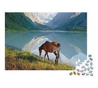 Puzzle 1000 Pezzi Per Adulti - Animal Horse - Festa Aziendale - 1000pcs (75x50cm) - Relax Anti-Stress & Decorazione Casa