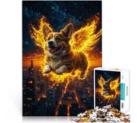 puzzle 1000 pezzi per adulti animale cane giallo volante per il giocattolo di sfida del gioco educativo offerte come regali per tutta la famiglia 38x26cm
