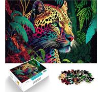 puzzle 1000 pezzi per adulti Animale leopardo per il giocattolo di sfida del gioco educativo offerte come regali per tutta la famiglia 75x50cm