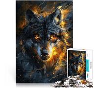 puzzle 1000 pezzi per adulti Animale Lupo Maestoso Antistress Vacanza in patria Uccidere il tempo Migliorare l'amore tra le coppie 52x38cm