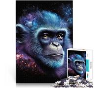Puzzle 1000 pezzi per adulti animali galassia scimmia giocattoli anti-stress lista dei desideri di Natale con Babbo Natale 19,7 "x 29,5" per adolescenti dai 14 anni in poi