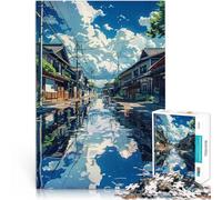 puzzle 1000 pezzi per adulti Anime di strada accogliente Giocattoli educativi per l'apprendimento Giochi per famiglie Un'opera d'arte 38x26cm