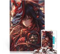 puzzle 1000 pezzi per adulti Anime Fox Samurai Antistress Vacanza in patria Uccidere il tempo Gioco educativo per compleanno e Natale 75x50cm