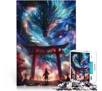 puzzle 1000 pezzi per adulti Anime Torii Gate Dragon Antistress Vacanza in patria Uccidere il tempo Gioco educativo per compleanno e Natale 75x50cm