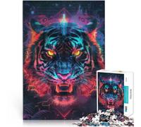 puzzle 1000 pezzi per adulti Antico rituale della tigre Giocattoli educativi per l'apprendimento Giochi per famiglie Opera d'arte 38x26cm
