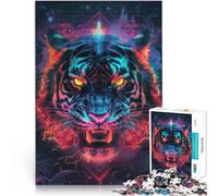 puzzle 1000 pezzi per adulti Antico rituale della tigre Giocattoli educativi per l'apprendimento Giochi per famiglie Opera d'arte 38x26cm