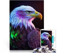 puzzle 1000 pezzi per adulti Aquila calva rapace della foresta Allena il tuo cervello e le tue mani Decorazioni e regali unici per la casa 75x50cm