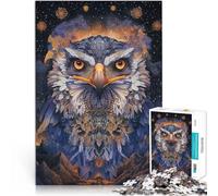 Puzzle 1000 pezzi per adulti Aquila di colore fantasy Fatto di cartone Adatto a partire dai 14 anni Giochi educativi fai da te perché è ideale come regalo per tutta la famiglia misurare：38x52cm