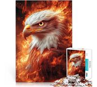 puzzle 1000 pezzi per adulti Aquila di fuoco Giocattoli che creano dipendenza e sfidano l'intelligenza del cervello Adatto alle coppie 38x26cm