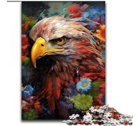 Puzzle 1000 pezzi per adulti Aquila in legno, attività divertenti da fare a casa, regalo di compleanno, regali da viaggio 50x75cm per gioco interattivo per famiglie
