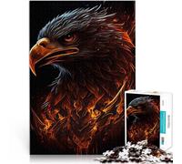 puzzle 1000 pezzi per adulti Aquila Uccello Animale Fuoco Giocattoli da gioco per regalo di famiglia Gioco educativo per compleanno e Natale 75x50cm
