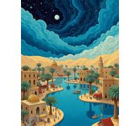 Puzzle 1000 pezzi per Adulti Architettura storica canali, 75x50cm Puzzle Impossibile e Difficili, Puzzles Decorativo per Soggiorno e Camera, Idea Regalo per Amanti dei Puzzle