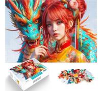 puzzle 1000 pezzi per adulti Armonia dei Draghi per il giocattolo di sfida del gioco educativo perché è ideale come regalo per tutta la famiglia 38x26cm