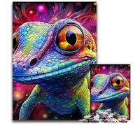 Puzzle 1000 pezzi per adulti Art Chameleon Puzzle difficili per adulti Regalo perfetto per le feste, opera d'arte fai da te 50x75CM/19,68x29,52 pollici
