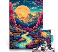 puzzle 1000 pezzi per adulti Arte astratta Valley River Giocattolo educativo intellettuale decomprimente Migliorare l'amore tra le coppie 75x50cm