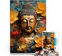 puzzle 1000 pezzi per adulti Arte del Buddha - Buddha d'oro Vacanza a casa: uccidere il tempo offerte come regali per tutta la famiglia 52x38cm