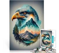 puzzle 1000 pezzi per adulti Arte del falco Aiuta il cervello ad allenare i giocattoli che creano dipendenza per coltivare la pazienza Un'opera d'arte 52x38cm