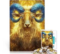 puzzle 1000 pezzi per adulti arte della testa di pecora Difficile da completare ma divertente e umoristico Decorazione della casa 38x26cm