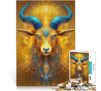 puzzle 1000 pezzi per adulti arte della testa di pecora per il giocattolo di sfida del gioco educativo Migliorare l'amore tra le coppie 52x38cm