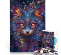 puzzle 1000 pezzi per adulti arte della volpe~ Giocattoli che creano dipendenza e sfidano l'intelligenza del cervello Migliorare la memoria 50x70cm