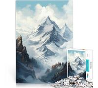 Puzzle 1000 pezzi per adulti Arte delle montagne Fatto di legno Adatto a persone dai 14 anni in su Giocare con i giocattoli perché è ideale come regalo per tutta la famiglia misurare:50x75cm