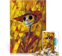 puzzle 1000 pezzi per adulti Arte dello spaventapasseri affilato Per il divertimento in famiglia Migliorare l'amore tra le coppie 75x50cm