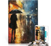 puzzle 1000 pezzi per adulti Arte dell'ombrello notturno Giocattoli educativi per l'apprendimento Giochi per famiglie decorazione murale 52x38cm